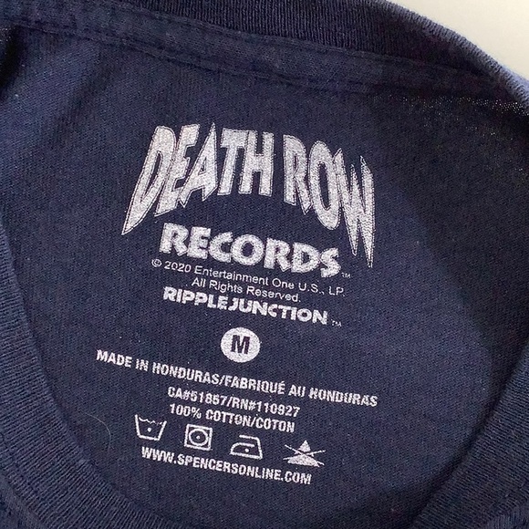 Death Row Records graphics short sleeves t shirt size me EUC - Picture 3 of 6